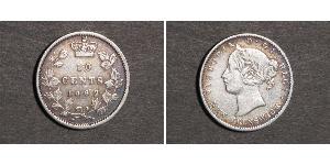 10 Cent Canadá Plata Victoria (1819 - 1901)