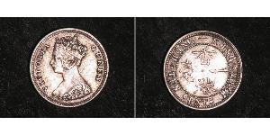 10 Cent Hong Kong Plata Victoria (1819 - 1901)