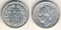 10 Cent Reino de los Países Bajos (1815 - ) Plata 