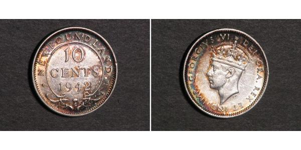 10 Cent Terranova y Labrador Plata Jorge VI (1895-1952)
