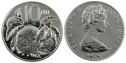 10 Cent Isole Cook Rame/Nichel Elisabetta II (1926-2022)