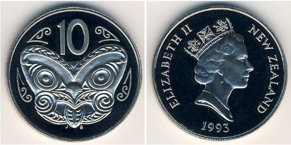 10 Cent Nuova Zelanda Rame/Nichel 