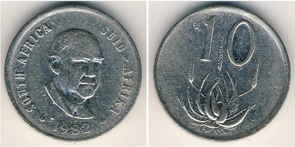 10 Cent Sudafrica Rame/Nichel 