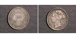10 Cent British Honduras (1862-1981) Silber Victoria (1819 - 1901)