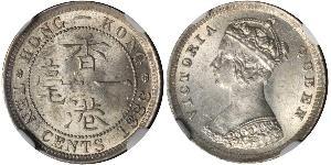 10 Cent Hongkong Silber Victoria (1819 - 1901)