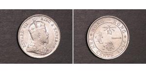 10 Cent Hongkong Silber Eduard VII (1841-1910)