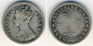 10 Cent Hongkong Silber Victoria (1819 - 1901)