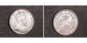 10 Cent Hongkong Silber Eduard VII (1841-1910)