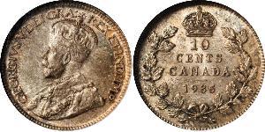 10 Cent Kanada Silber George V (1865-1936)