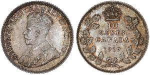 10 Cent Kanada Silber George V (1865-1936)