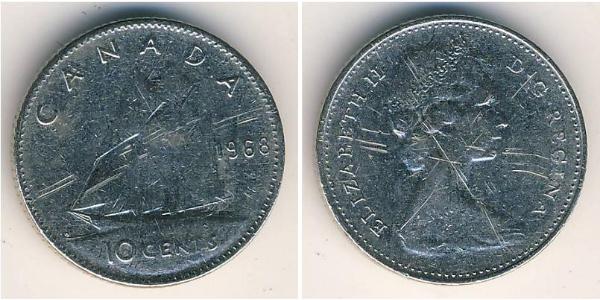 10 Cent Kanada Silber Elizabeth II (1926-2022)