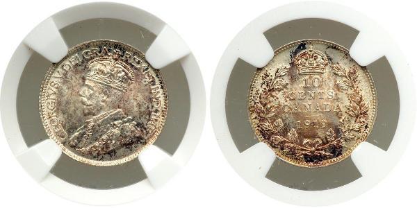 10 Cent Kanada Silber George V (1865-1936)