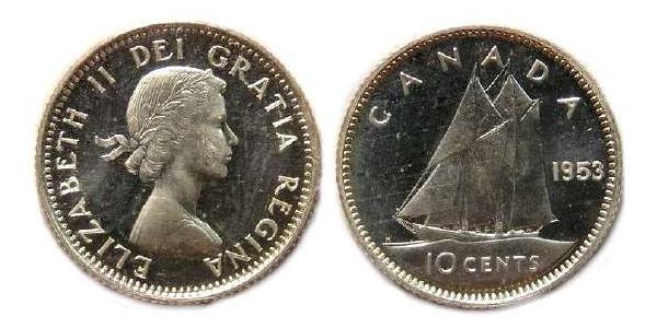 10 Cent Kanada Silber Elizabeth II (1926-2022)