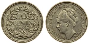 10 Cent Königreich der Niederlande (1815 - ) Silber 