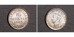 10 Cent Neufundland und Labrador Silber Georg VI (1895-1952)