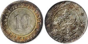 10 Cent Volksrepublik China Silber 