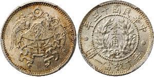 10 Cent Volksrepublik China Silber 