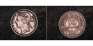 10 Cent British Honduras (1862-1981) Silver Victoria (1819 - 1901)