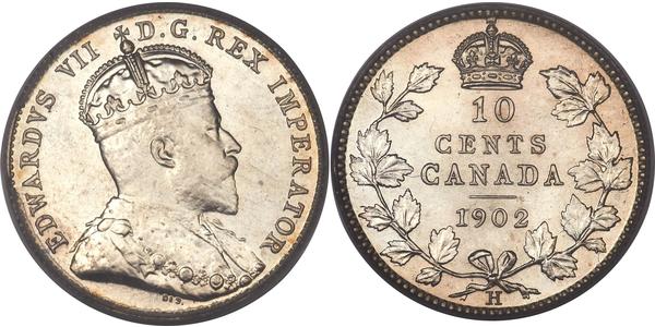 10 Cent Canada Silver Edward VII (1841-1910)