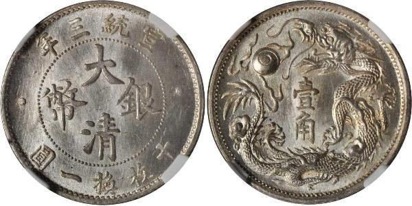 10 Cent China Silver 