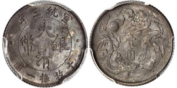 10 Cent China Silver 