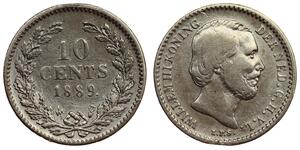 10 Cent Kingdom of the Netherlands (1815 - ) Silver William III of the Netherlands