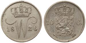 10 Cent Kingdom of the Netherlands (1815 - ) Silver 