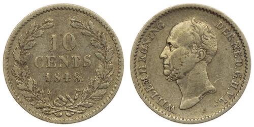 10 Cent Kingdom of the Netherlands (1815 - ) Silver 