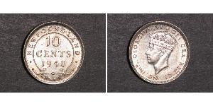 10 Cent Newfoundland and Labrador Silver George VI (1895-1952)