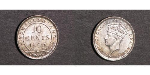 10 Cent Newfoundland and Labrador Silver George VI (1895-1952)