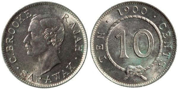 10 Cent Sarawak Silver 