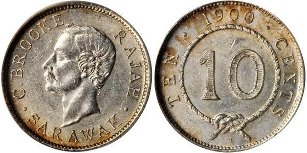 10 Cent Sarawak Silver 