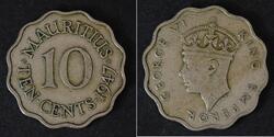 10 Cent Mauricio  Jorge VI (1895-1952)