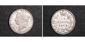 10 Cent 加拿大 銀 维多利亚 (英国君主)