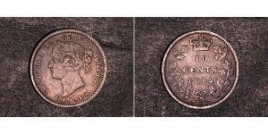 10 Cent 加拿大 銀 维多利亚 (英国君主)