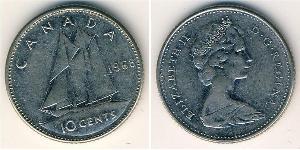 10 Cent 加拿大 銀 伊丽莎白二世 (1926-2022)