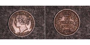10 Cent 加拿大 銀 维多利亚 (英国君主)