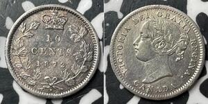 10 Cent 加拿大 銀 维多利亚 (英国君主)