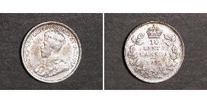 10 Cent 加拿大 銀 乔治五世  (1865-1936)