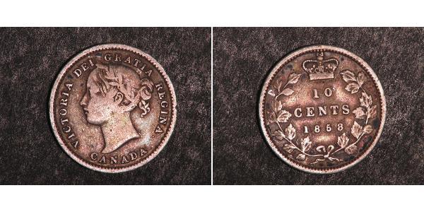 10 Cent 加拿大 銀 维多利亚 (英国君主)
