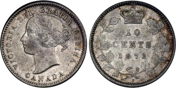 10 Cent 加拿大 銀 维多利亚 (英国君主)