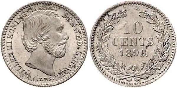 10 Cent 荷兰王国 銀 威廉三世 (尼德兰)