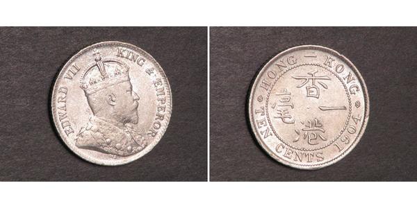 10 Cent 香港 銀 爱德华七世 (1841-1910)