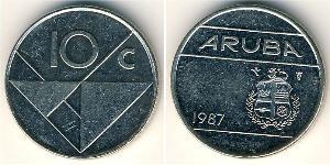 10 Cent Aruba 銅/镍 