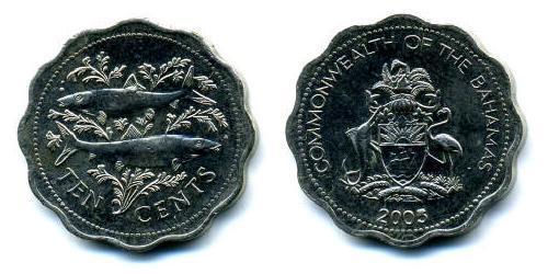 10 Cent Bahamas 銅/镍 
