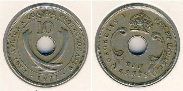 10 Cent East Africa 銅/镍 