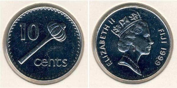 10 Cent Fiji 銅/镍 