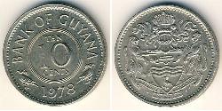 10 Cent Guyana 镍/銅 