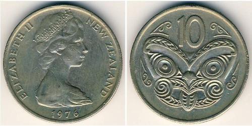10 Cent 新西兰 銅/镍 伊丽莎白二世 (1926-2022)