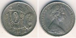 10 Cent 澳大利亚 镍/銅 伊丽莎白二世 (1926-2022)